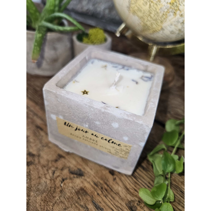 bougie cire de soja naturelle